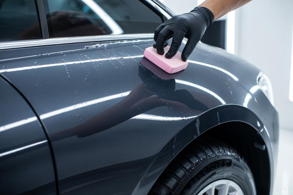 Nakładanie powłoki ochronnej na lakier auta